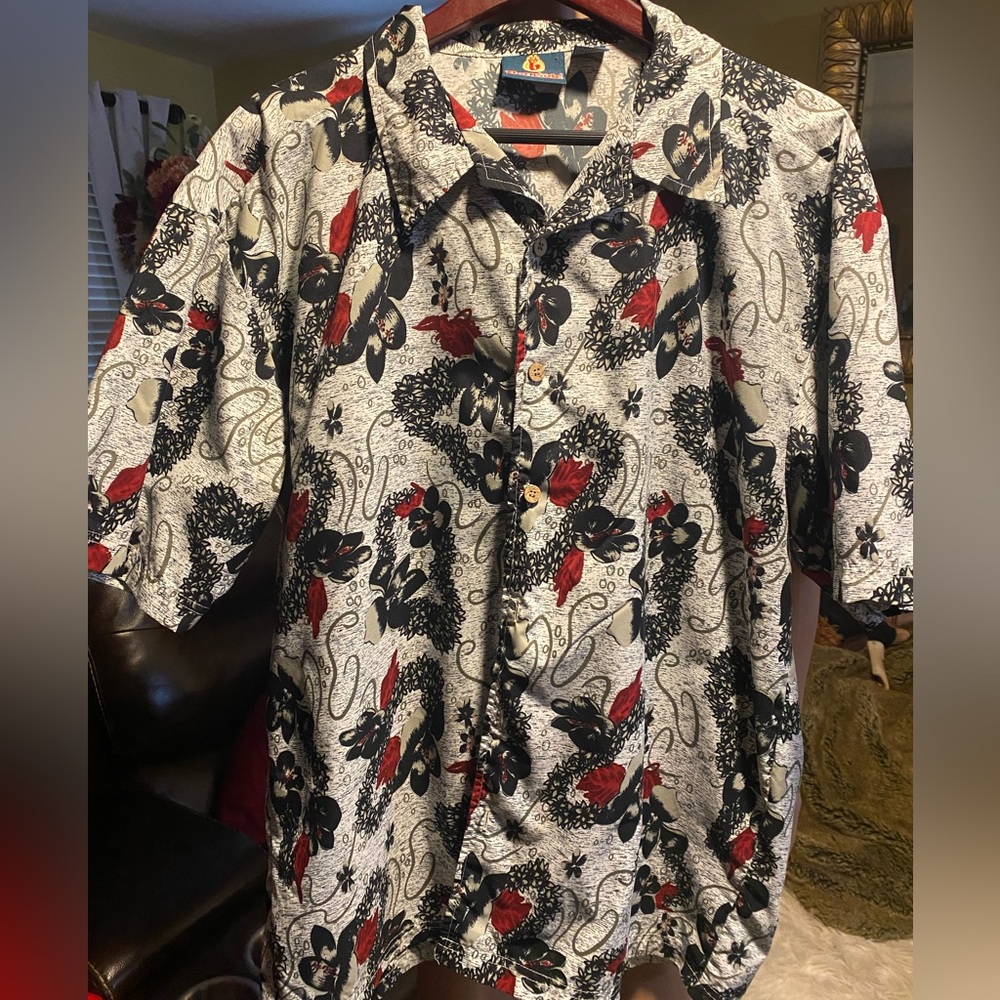 Burnside Hawaiian Button Down Short Sleeve Shirt … - image 1